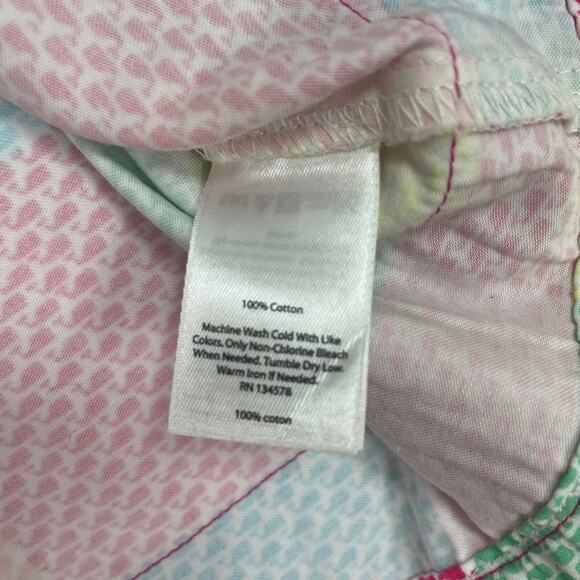 Vineyard Vines Patchwork Whale Print Sleeveless Dress Girl's 10 - Picture 5 of 6